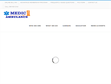 Tablet Screenshot of medic1ambulance.org
